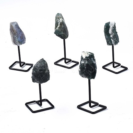Natural Moss Agate Display Decorations G-N0236-040A-07-1