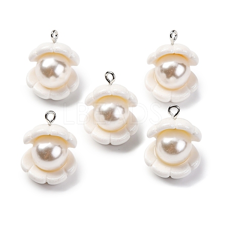 Opaque Resin Pendants RESI-P043-01P-07-1