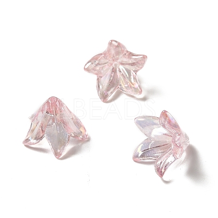 Transparent Acrylic Bead Caps OACR-H016-05H-1