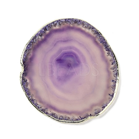Natural Agate Coaster AJEW-NH0001-04G-02-1