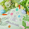 2 Styles Easter Egg & Rabbit Cutting Dies Stencils DIY-CP0012-03-3