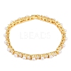 Brass Pave Clear Cubic Zirconia Tennis Bracelets for Women KK-CBA68DA-08G-4