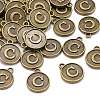 Alloy Pendant Cabochon Settings PALLOY-N156-01C-AB-4
