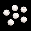 Glazed Porcelain Round Beads PORC-S489-8mm-01-2