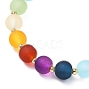 Transparent Glass Beads Stretch Bracelets BJEW-JB05656-2