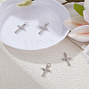4Pcs Brass Micro Pave Cubic Zirconia Pendants ZIRC-LP0001-55P-1
