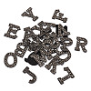 Alphabet Resin Rhinestone Patches DIY-TAC0005-45H-11