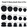 30Pcs 5 Style Silicone Bottle Seal Plug AJEW-GF0008-09A-2