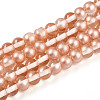Baking Paint Transparent Glass Beads X1-DGLA-N011-6mm-04-1