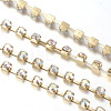 Brass Rhinestone Strass Chains CHC-T002-SS18-02C-3