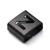 Ion Plating(IP) 304 Stainless Steel Square Slide Charms STAS-L132-18Z-B-2