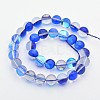Round Synthetic Moonstone Beads Strands G-M210-6mm-01-2