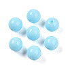 Opaque Solid Color Glass Beads GLAA-N007-8mm-A15-1