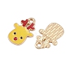 Christmas Alloy Enamel Pendants FIND-I067-02KCG-02A-2