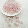 Glass Bead Caps GLAA-WH0033-90D-1