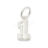 Number Series 925 Sterling Silver Charms STER-Q002-01B-1