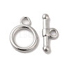 Non-Tarnish 304 Stainless Steel Toggle Clasps LS-STAS-H212-19P-1