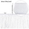 Polyester Tassel Fringe Trimming FIND-WH0043-60C-2