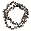 Electroplate Glass Beads Strands EGLA-D030-17G-2