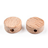 Beech Wood Beads WOOD-N015-03-3