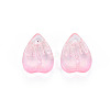 Transparent Spray Painted Glass Charms GLAA-S190-020A-05-2