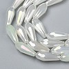 Electroplated Opaque Glass Beads Strands EGLA-L015-FR-B17-01-2