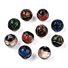 Handmade Gold Sand Lampwork Beads LAMP-T019-8mm-1
