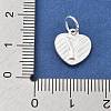925 Sterling Silver Heart with Capital Letter Charms STER-S009-13Y-S-3