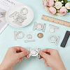 6 Sets Zinc Alloy Side Release Buckles FIND-BC0019-63P-3