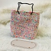 PU Leather Oval Long Bottom for Knitting Bag FIND-WH0032-01C-8