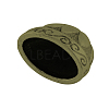 Tibetan Style Alloy Bead Cones TIBE-00748-AB-FF-2