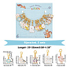 Alloy Enamel Pendant Stitch Markers HJEW-AB00419-2