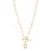 304 Stainless Steel Letter Pendant Necklaces NJEW-LP0001-52Z-G-1