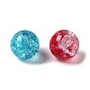 Spray Painted Crackle Glass Beads CCG-JP0001-01-2