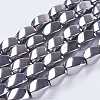 Non-magnetic Synthetic Hematite Beads Strands G-Q874-8x5mm-5-1