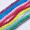 Natural White Jade Bead Strands G-R165-6mm-M2-1