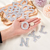 Alphabet Resin Rhinestone Patches DIY-TAC0005-45D-6