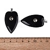 Natural Obsidian Pendants G-Q601-47A-3