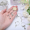 23Pcs 23 Styles Brass Wine Glass Charms AJEW-GL00003-3