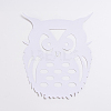 Waterproof Owl Shape Bird Deterrent Stickers AJEW-WH0022-41-2