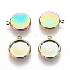 Ion Plating(IP) 304 Stainless Steel Pendant Cabochon Settings STAS-K202-03E-M-3
