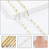Soldered Brass Paperclip Chains CHC-CA0001-03G-4