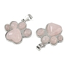 Natural Rose Quartz Pendants G-B194-02P-08-2