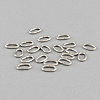 Tarnish Resistant 304 Stainless Steel Open Jump Rings Oval Jump Rings X-STAS-Q186-03-6.5x5mm-1