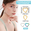 36Pcs 3 Colors 304 Stainless Steel Linking Rings STAS-BBC0001-93-2