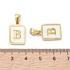 Ion Plating(IP) 304 Stainless Steel Pave Shell Pendants X-STAS-G327-01G-B-3