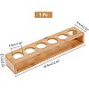 6 Round Holes Bamboo Shot Glasses Holders AJEW-WH0317-05-2