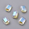 Glass Rhinestone Pendants RGLA-A024-J03-001SI-1