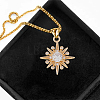 16Pcs 2 Colors Brass Micro Pave Cubic Zirconia Pendants KK-DC0003-35-6
