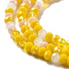 Glass Beads Strands EGLA-A034-M4mm-21-4